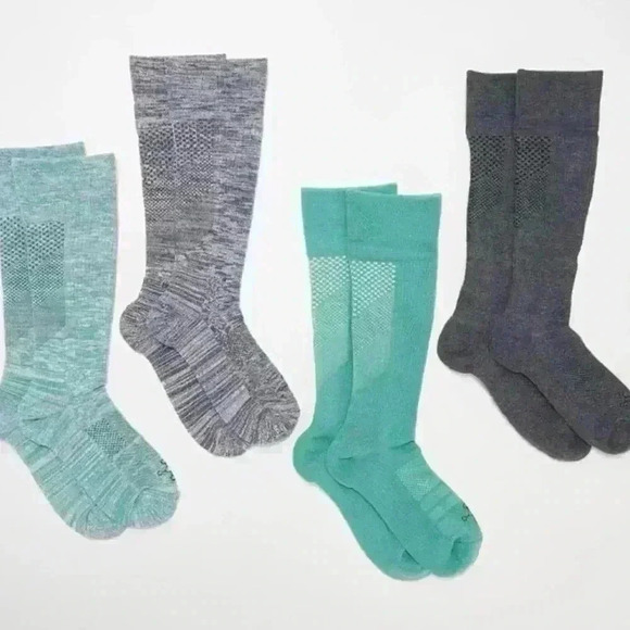NEW TOMMIE COPPER Compression Over-the-Calf Nanoglide Socks  (4)Pack - Picture 1 of 7